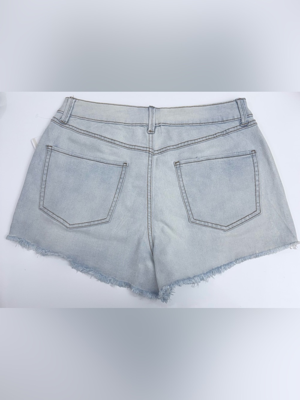 Rewash Light Blue Ripped Denim Cutoff Shorts - Picture 3 of 8